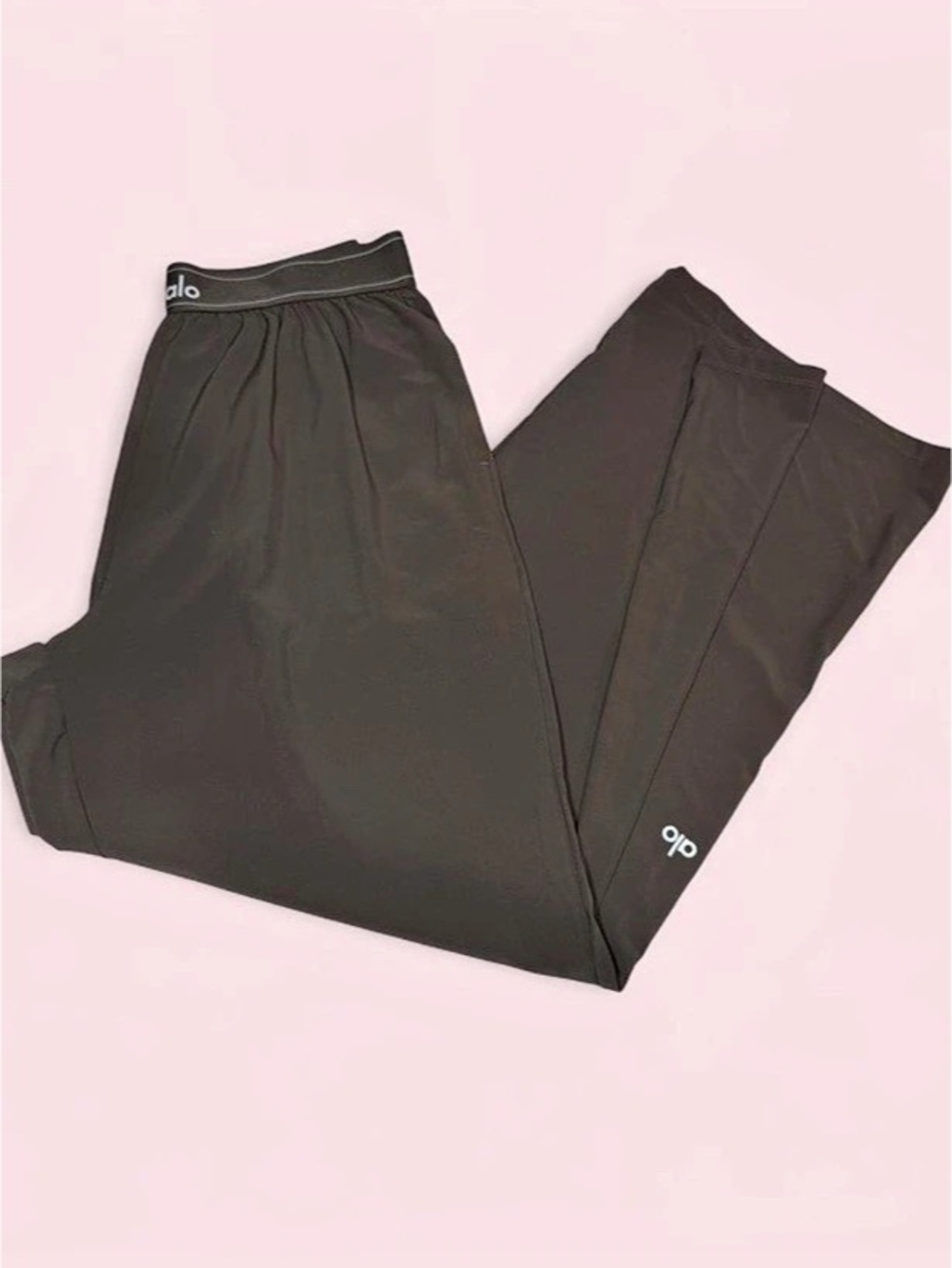 Alo Yoga Breezy Wide Leg Pant Brown XL